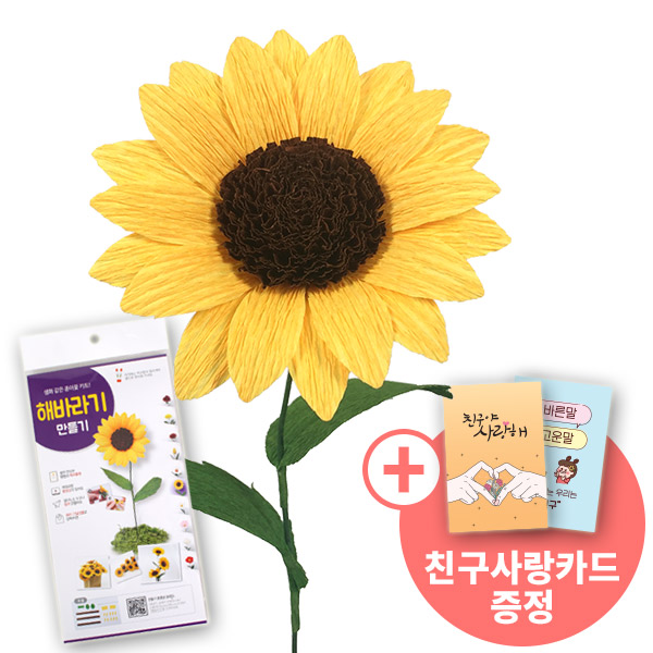 [종이꽃시리즈] 친구사랑카드와 해바라기 만들기 KIT