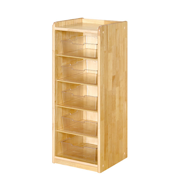 원목 투명바구니장(5인용) H32-5