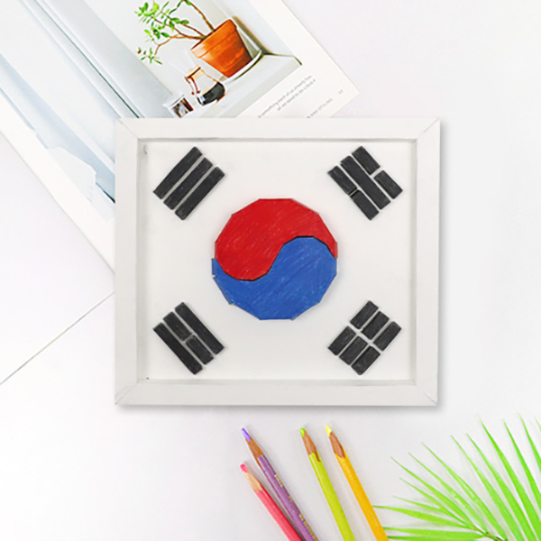 DIY 태극기 액자 만들기 5인용