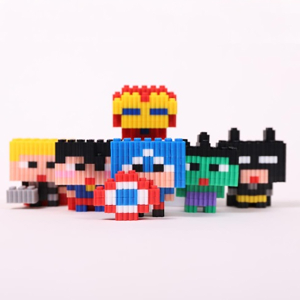 디폼블럭 8mm 3D 입체 영웅 6종 모음