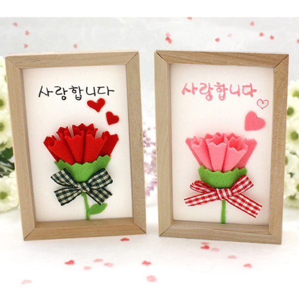 카네이션 나무액자 만들기