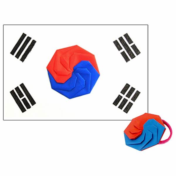 [감성쫑이]색칠공부/태극기+태극팔찌(10묶음)