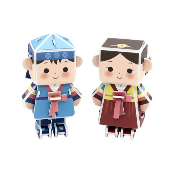 3D입체퍼즐 우리나라 전통문화 한복 모형 만들기