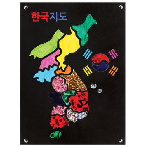 포일아트 시리즈 한국지도 10인용
