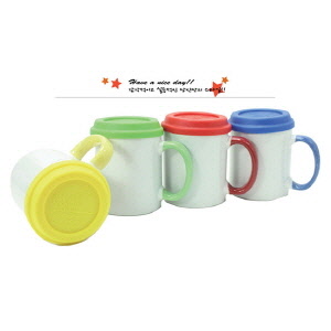 핸드라인 에코뚜껑 머그컵