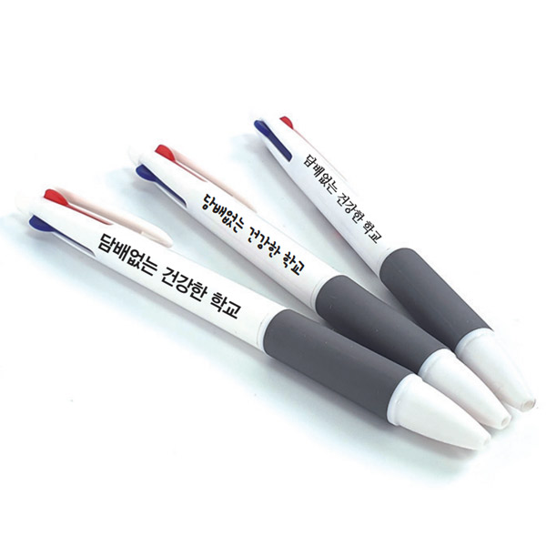 [소량인쇄]메시지 필기구_화이트 3색 볼펜