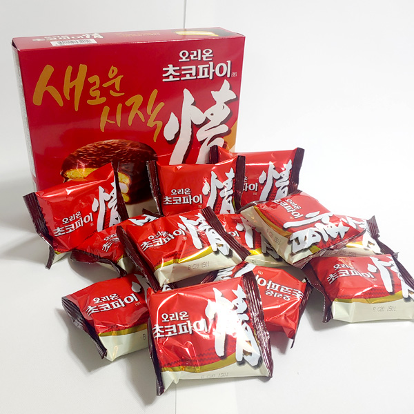 [과자파티] 오리온 초코파이 1박스+메시지 스티커