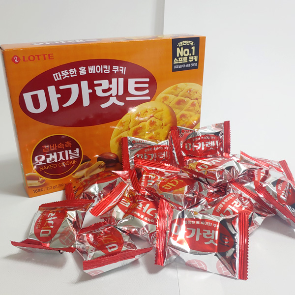 [과자파티] 마가렛트 1박스+메시지 스티커