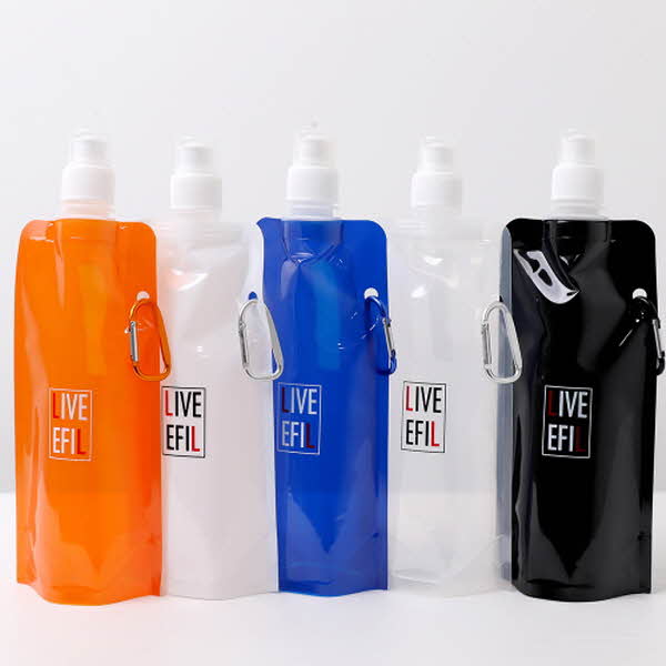 접이식 등산고리 보틀500ml