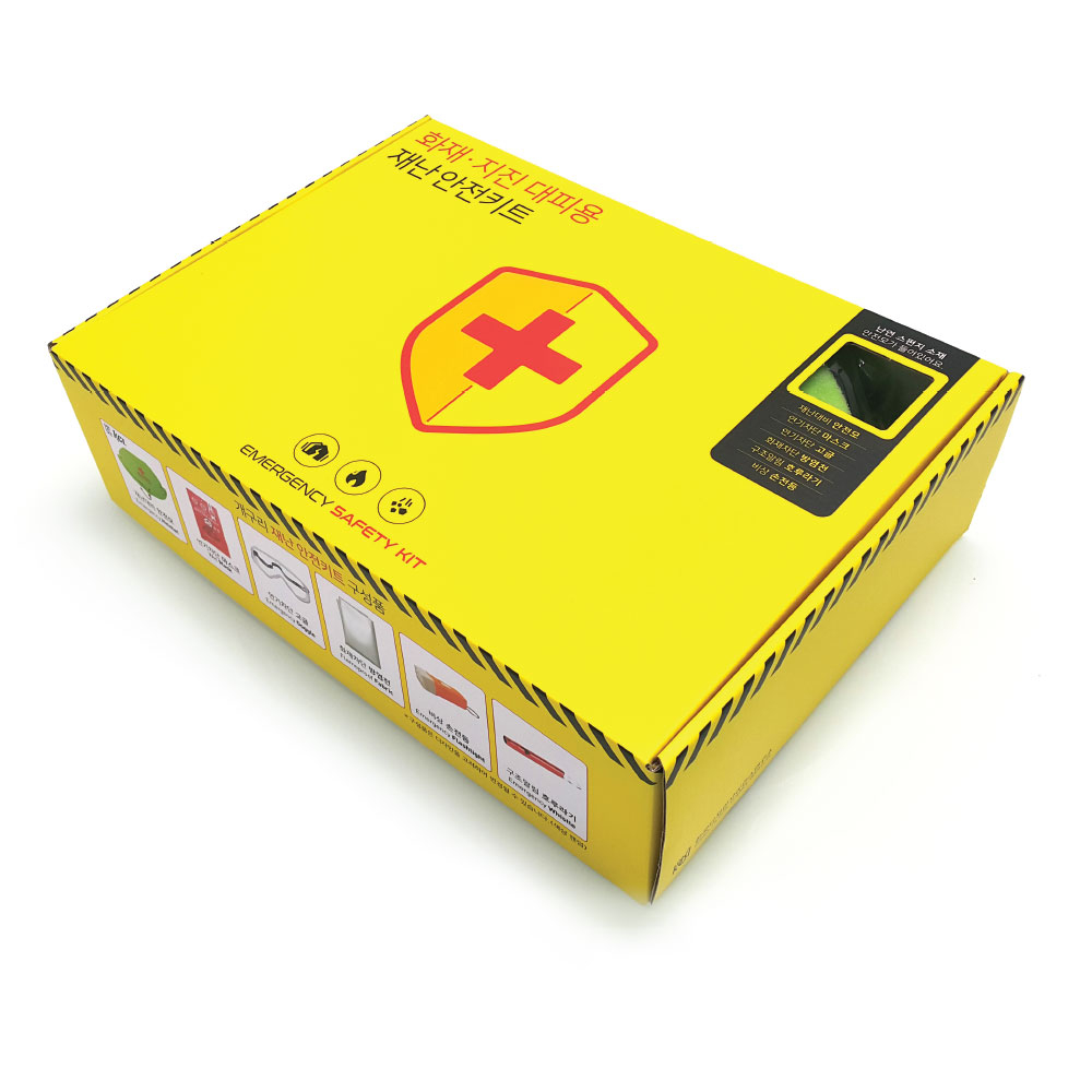 화재 지진 대피용 노랑이 재난 안전키트