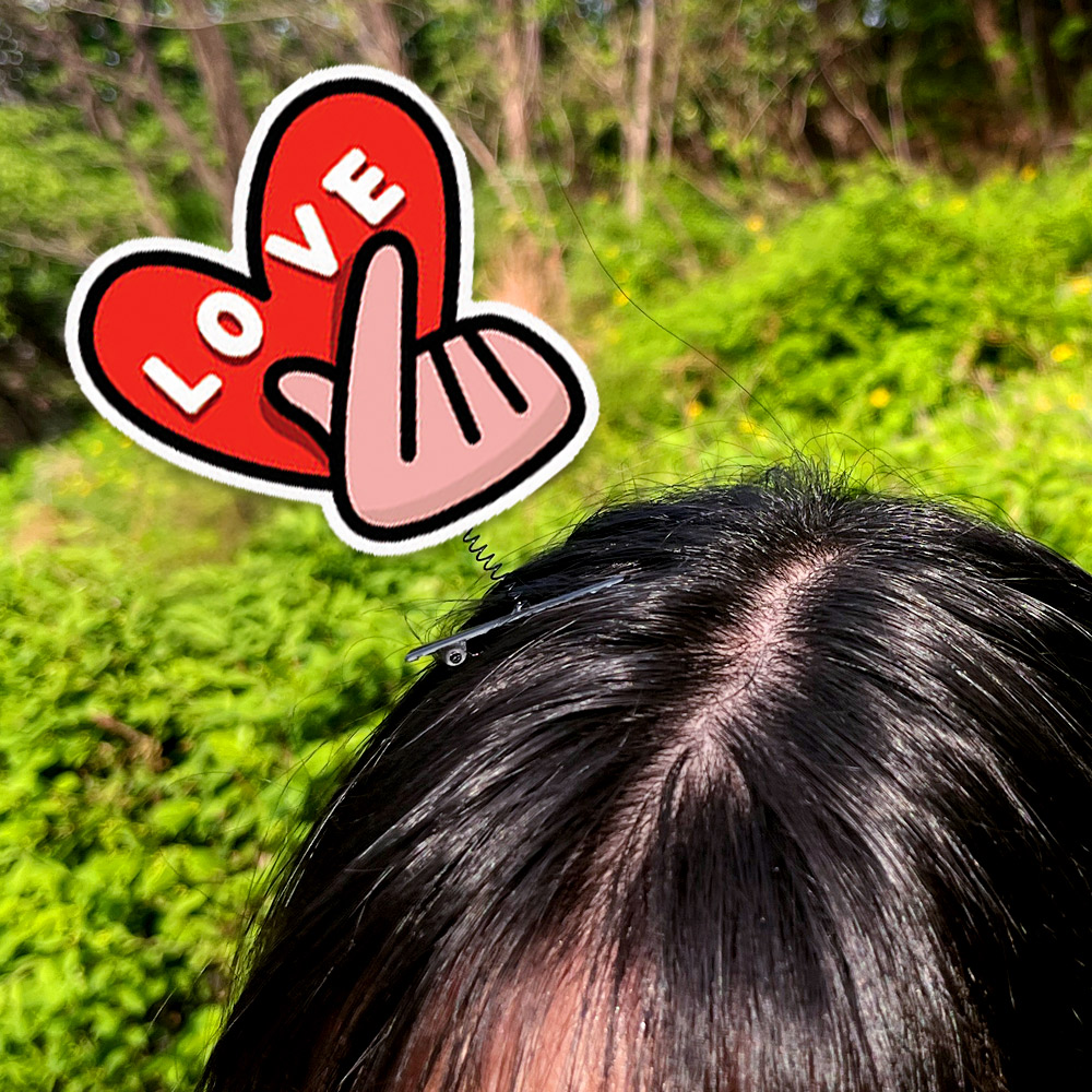 학교폭력예방 캠페인용 양면 머리핀 30인용_3.사랑