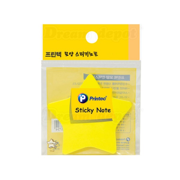각종행사에 사용하기 좋은 모양 포스트잇_별 포스트잇