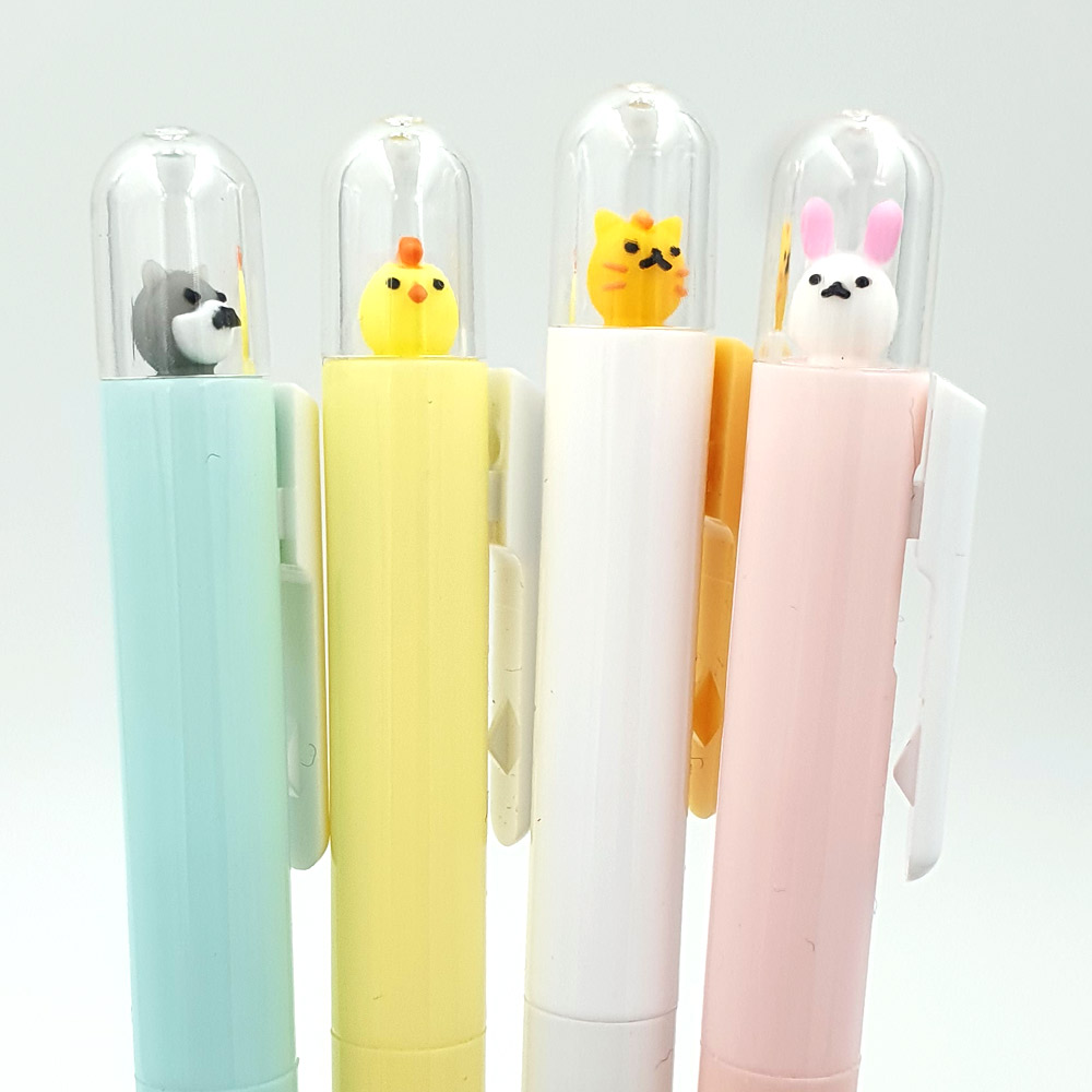 [소량인쇄]메시지 필기구 2탄_캐릭터 팝업 니들 볼펜