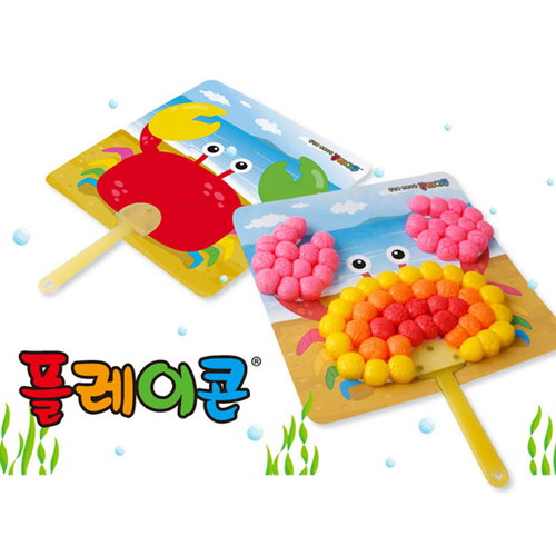 꽃게 부채 5인용