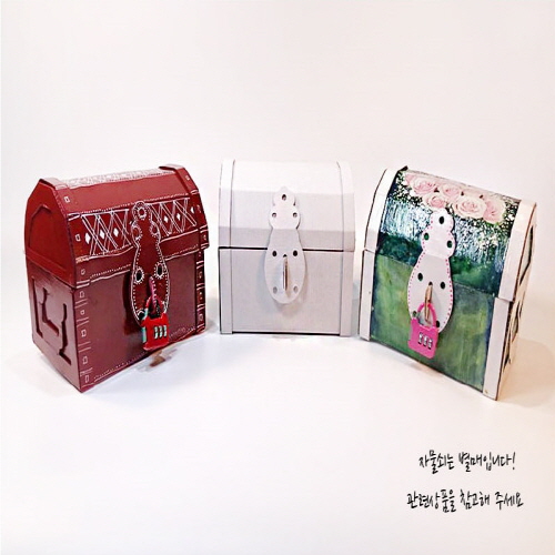 손쉽게 뚝딱 꾸미는 종이모형 생활도구 보물상자 만들기