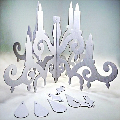 손쉽게 뚝딱 꾸미는 종이모형 생활도구 샹들리에 만들기