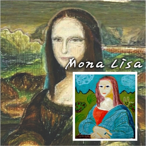 손쉽게 뚝딱 꾸미는 종이모형 명화도안 모나리자