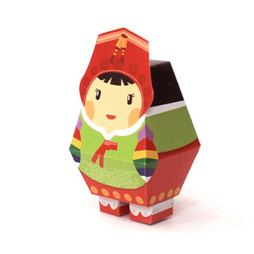 한복 페이퍼토이 앙지