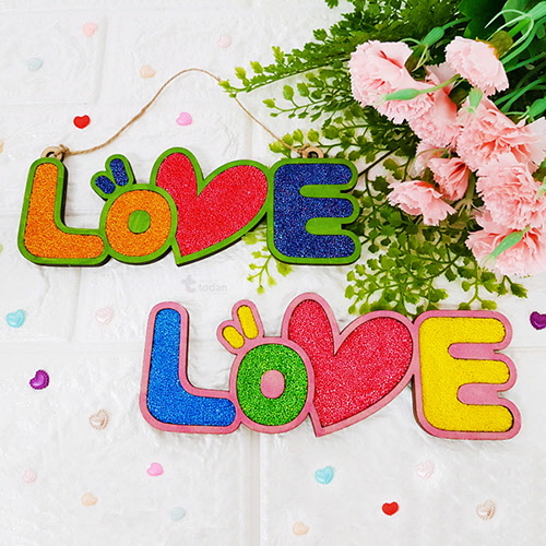 클레이 우드 레터링_LOVE
