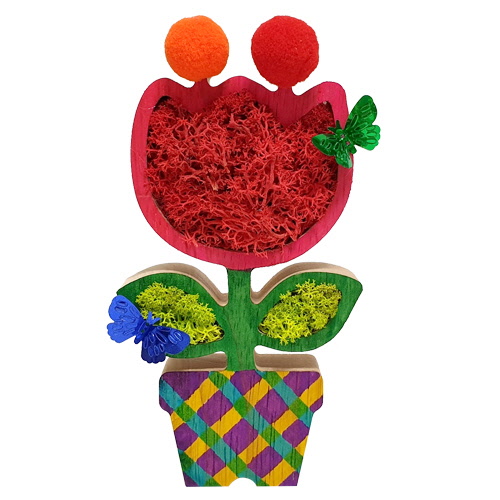 스칸디아모스 튤립화분장식만들기