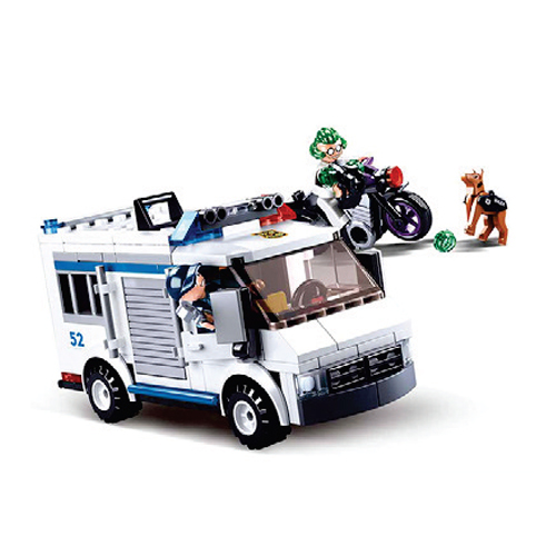 경찰수송차량 오토바이추격